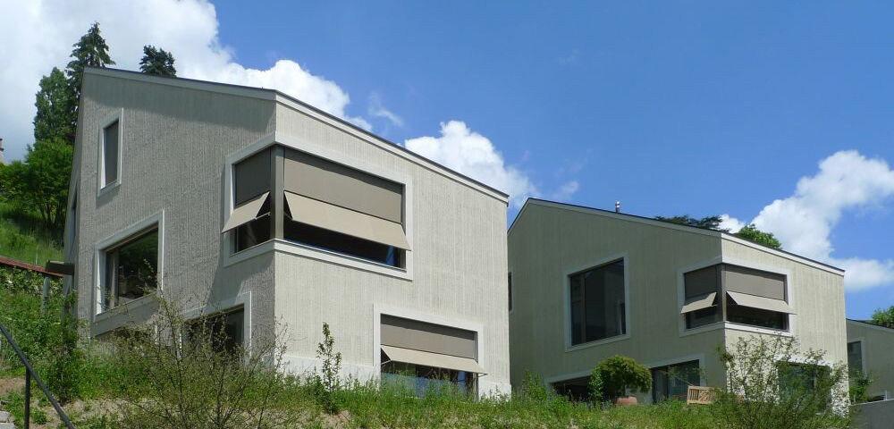 Zwei Häuser der Überbauung Rehgüetli in Schaffhausen